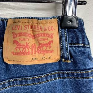 Levi Strauss Jeans original riveted. Size 14 Regular. Blue jeans, slim fit